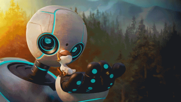 CRM peacock Wild Robot